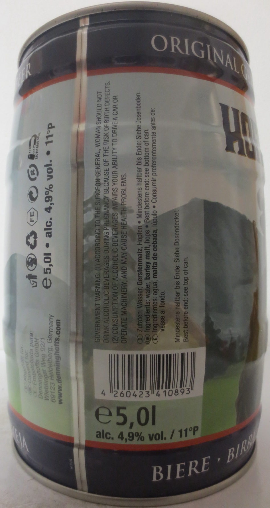 HOFJÄGER Pilsener (5L) Nr.1 