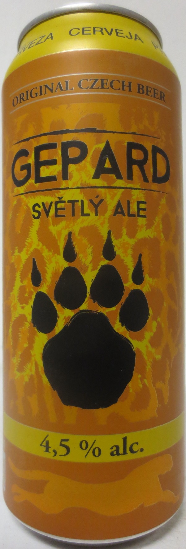 GEPARD SVĚTLÝ ALE 4,5% alc. (50cl) (B/O)