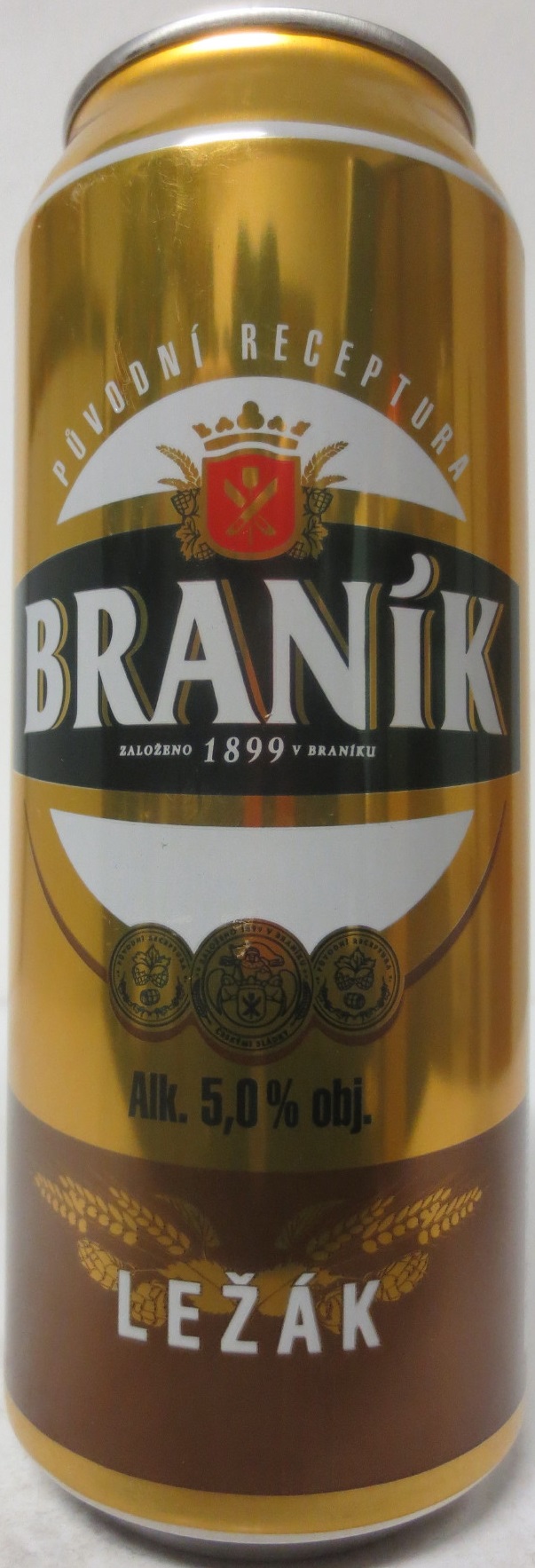 BRANÍK Alk. 5,0% obj. LEŽÁK (CZ) (50cl) (B/O) č.2