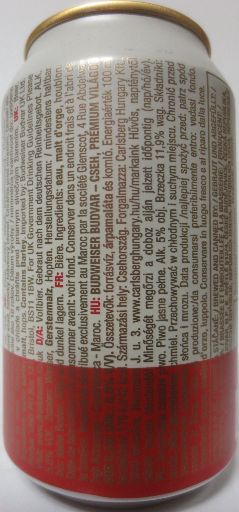 Budweiser Budvar ORIGINAL CZECH LAGER (CZ) (33cl) (B/O) č.1