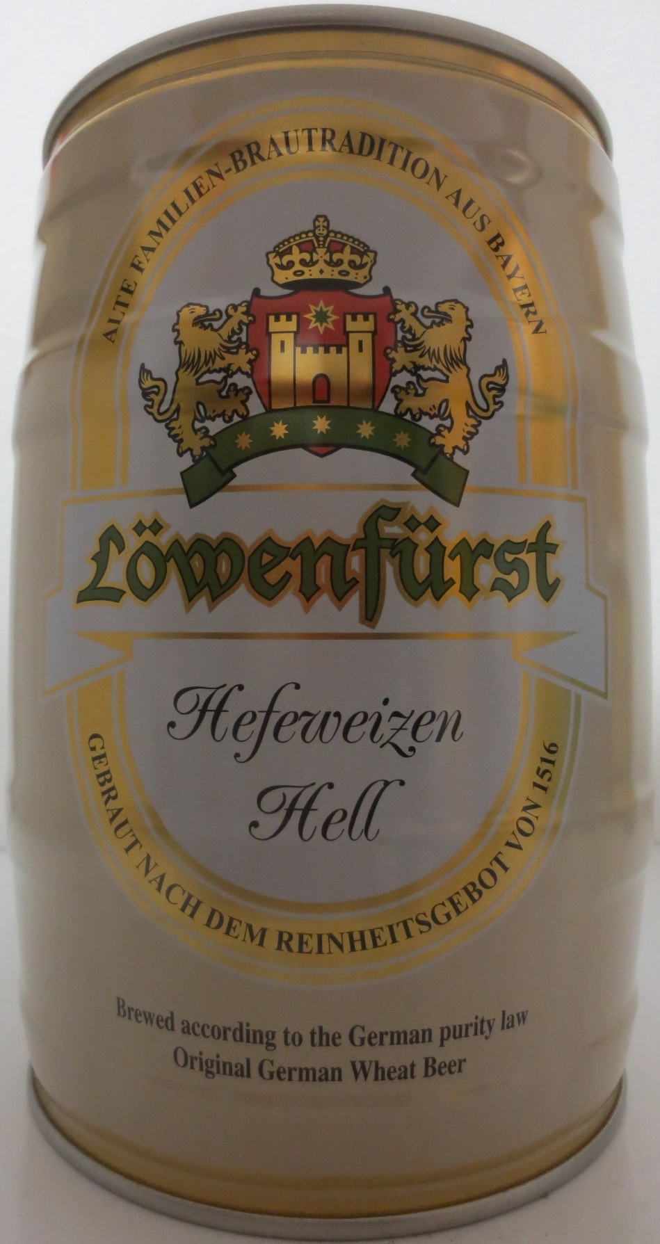 Löwenfürst Hefeweizen Hell (5L) Nr.1 