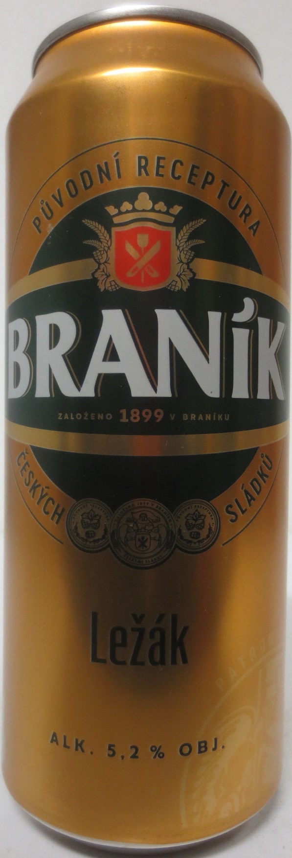 BRANÍK Ležák ALK. 5,2% OBJ. (CZ) (50cl) (B/O) č.1