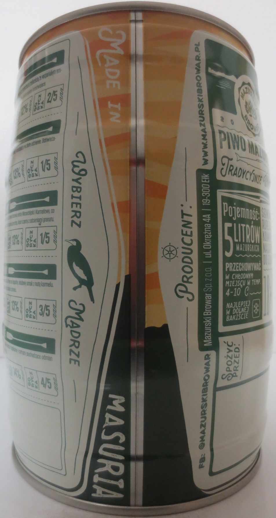 PIWO MAZURSKIE BROWAR RZEMIEŚLNICZY (5L) Nr.1