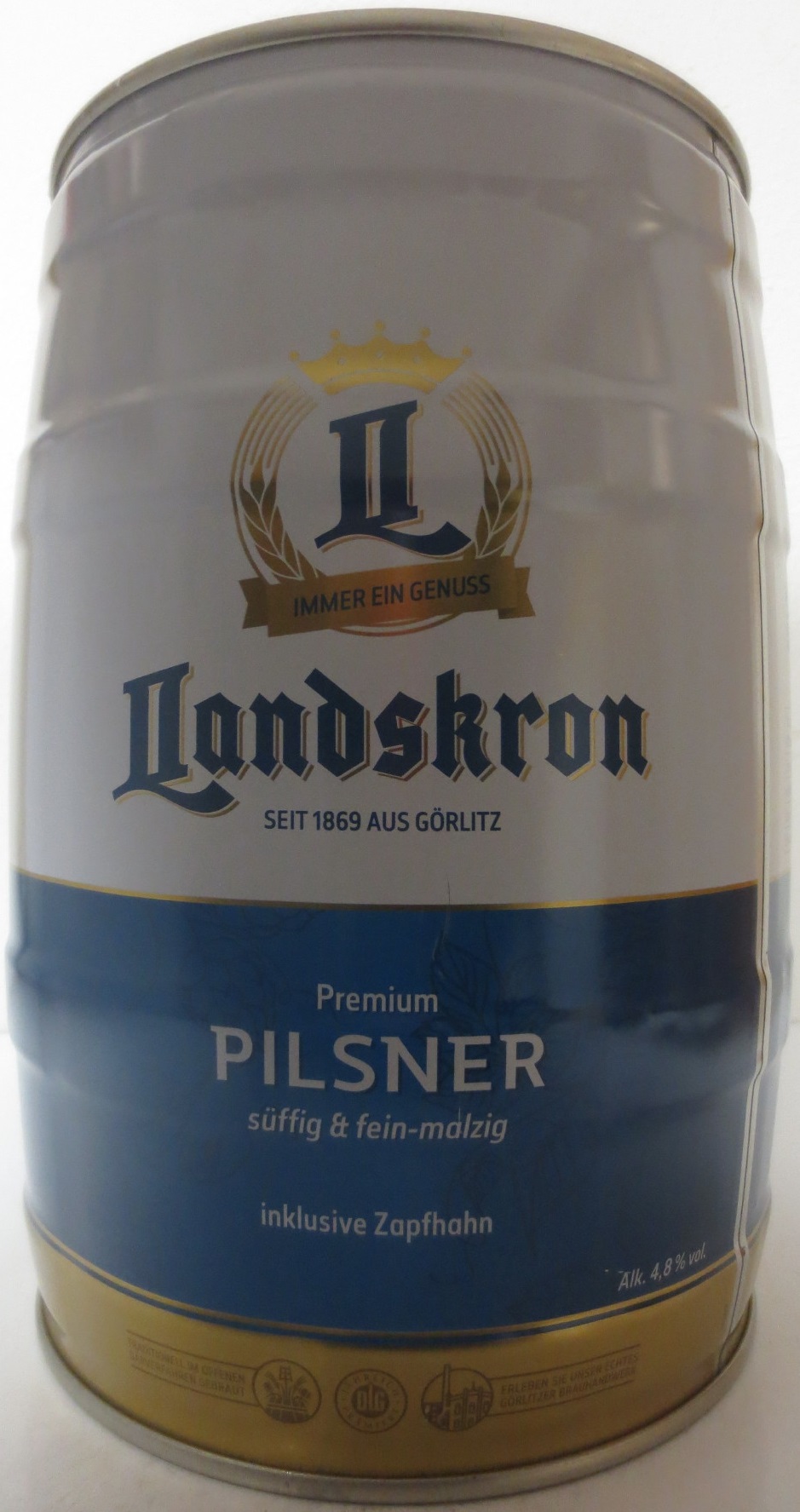 Landskron Premium PILSNER süffig & fein-malzig (5L) Nr.1 
