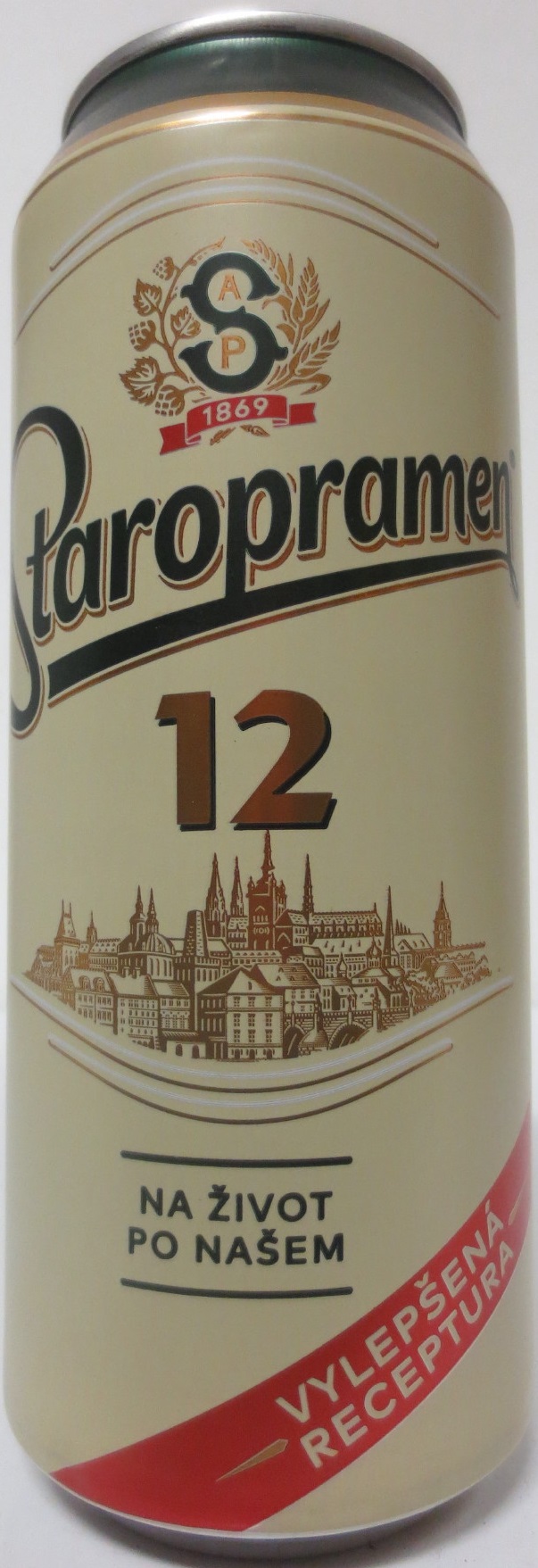 Staropramen 12 NA ŽIVOT PO NAŠEM VYLEPŠENá RECEPTURA (50cl) (B/O) č.1