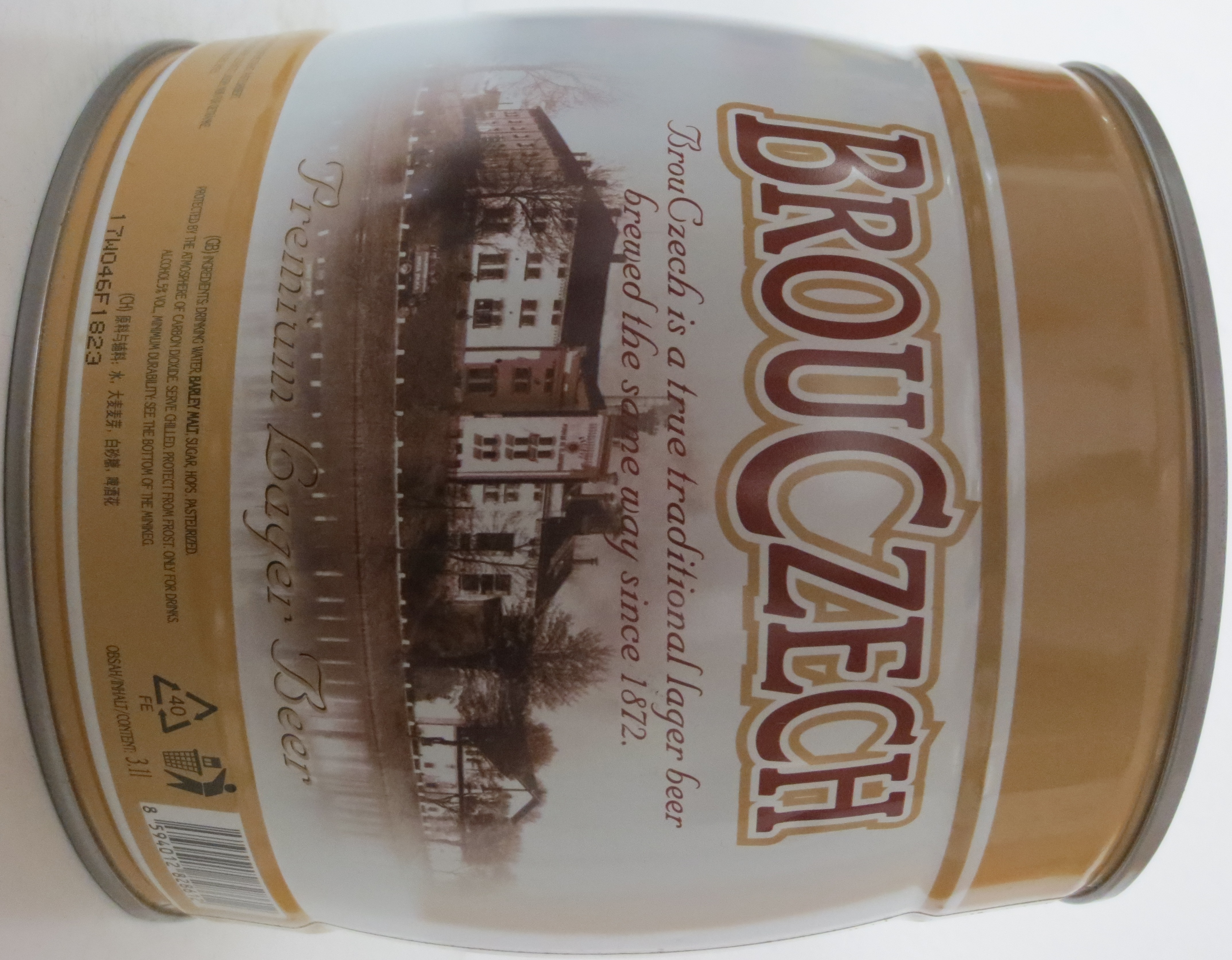 BROUCZECH Premium Lager Beer (3,1L) č.1