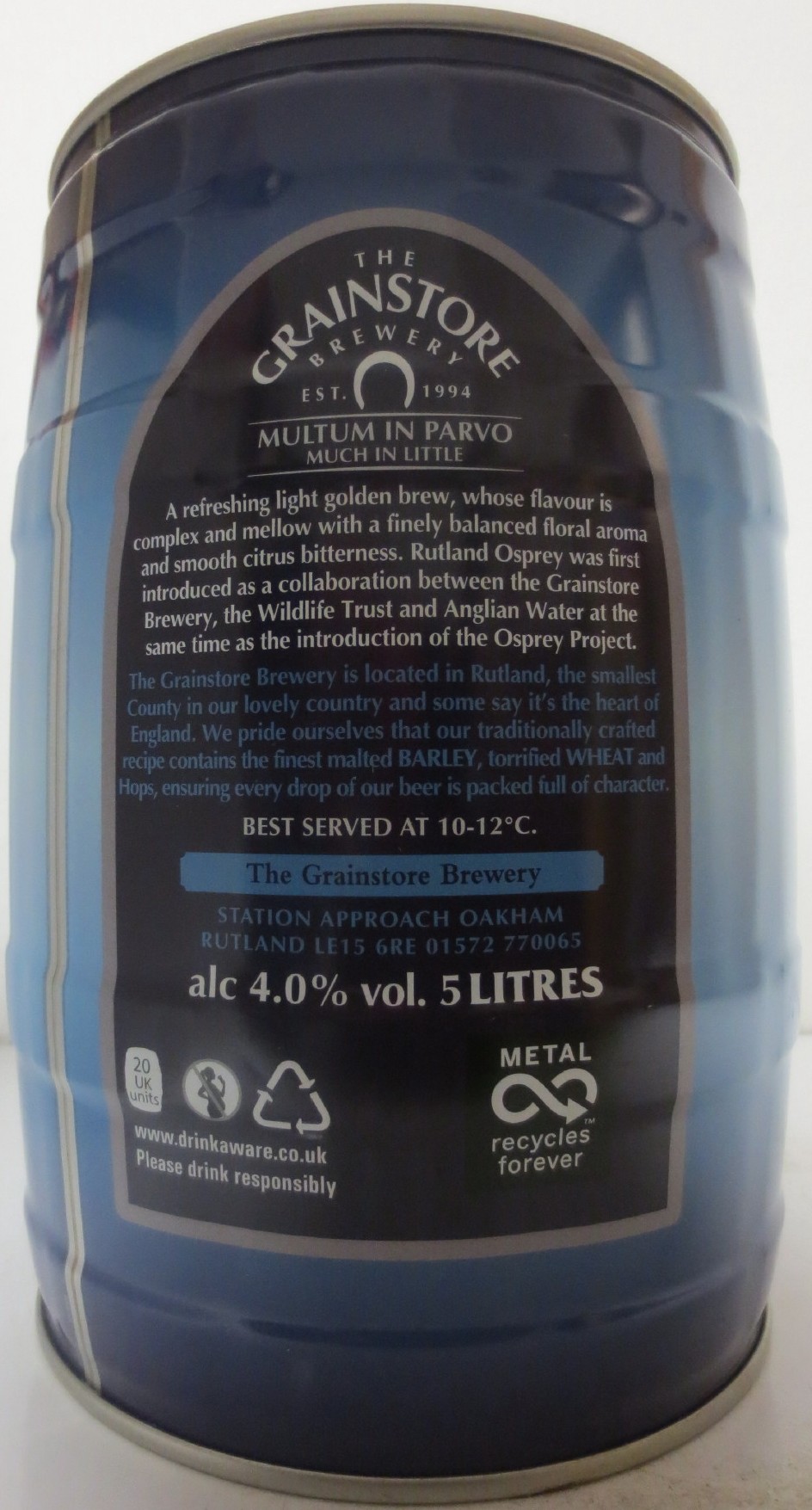 GRAINSTORE BREWERY RUTLAND OSPREY (5L) Nr.1