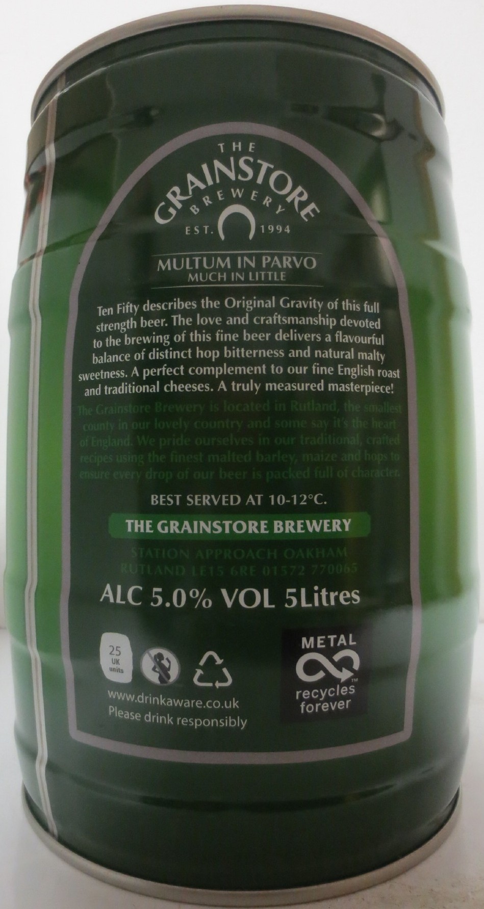 GRAINSTORE BREWERY TEN FIFTY (5L) Nr.1