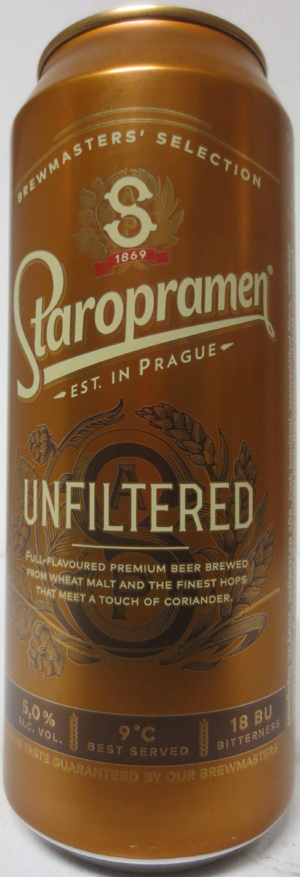 Staropramen EST. IN PRAGUE UNFILTERED (H) (50cl) (B/O) č.2