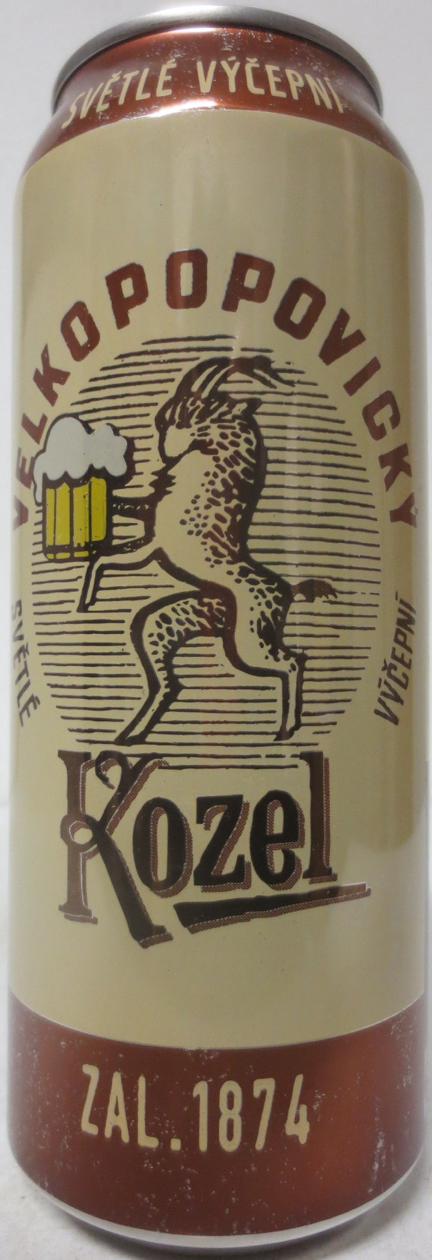 VELKOPOPOVICKÝ Kozel zal.1874 SVĚTLÉ VÝČEPNÍ (CZ) (50cl) (B/O) č.1