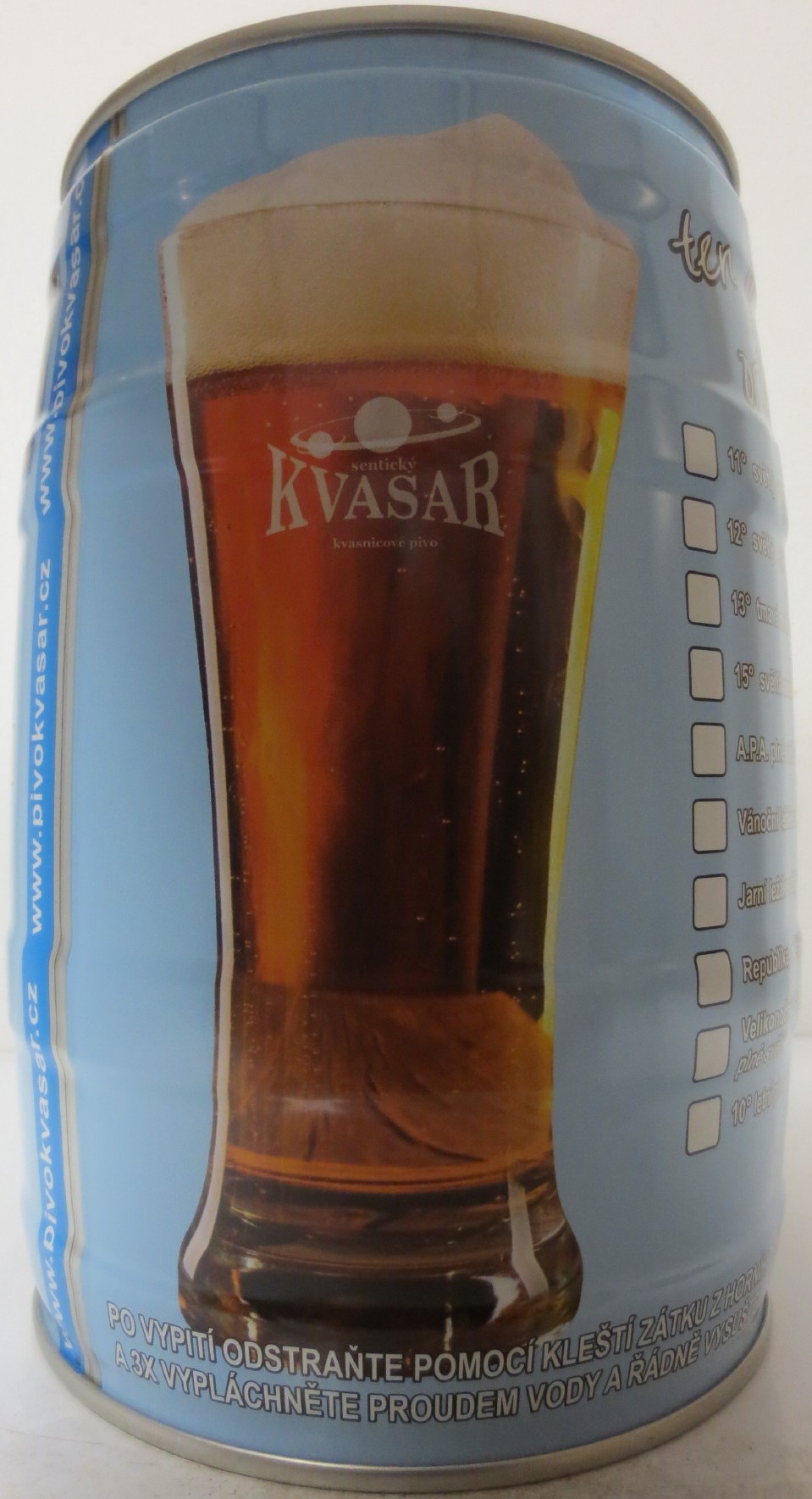 SENTICKÝ KVASAR nefiltrované pivo od Jelínka (5L) č.3