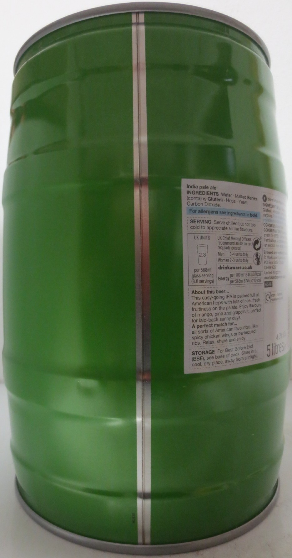 ADNAMS BREWERY AMERICAN Laid Back IPA 100% WEST COAST HOPS (5L) Nr.1 