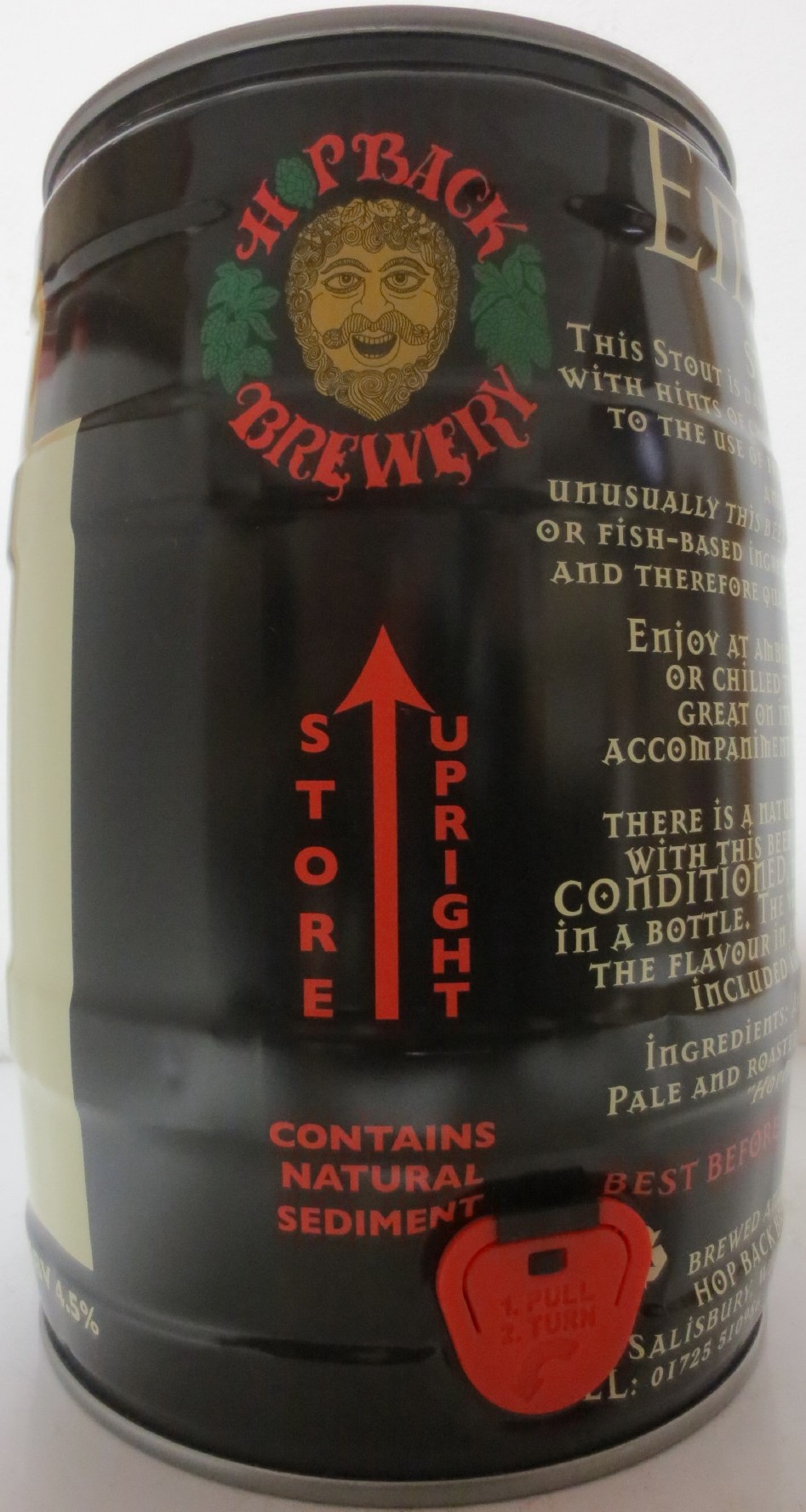 HOP BACK BREWERY ENTIRE STOUT (5L) Nr.1 