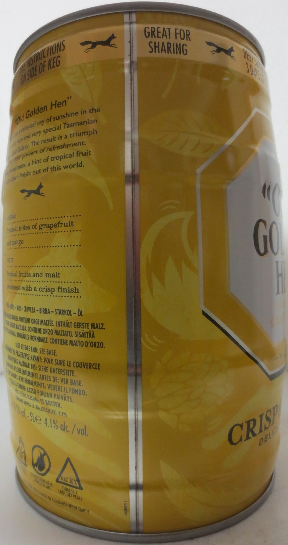 MORLAND OLD GOLDEN HEN REFRESHING CRAFT BEER (5L) Nr.2