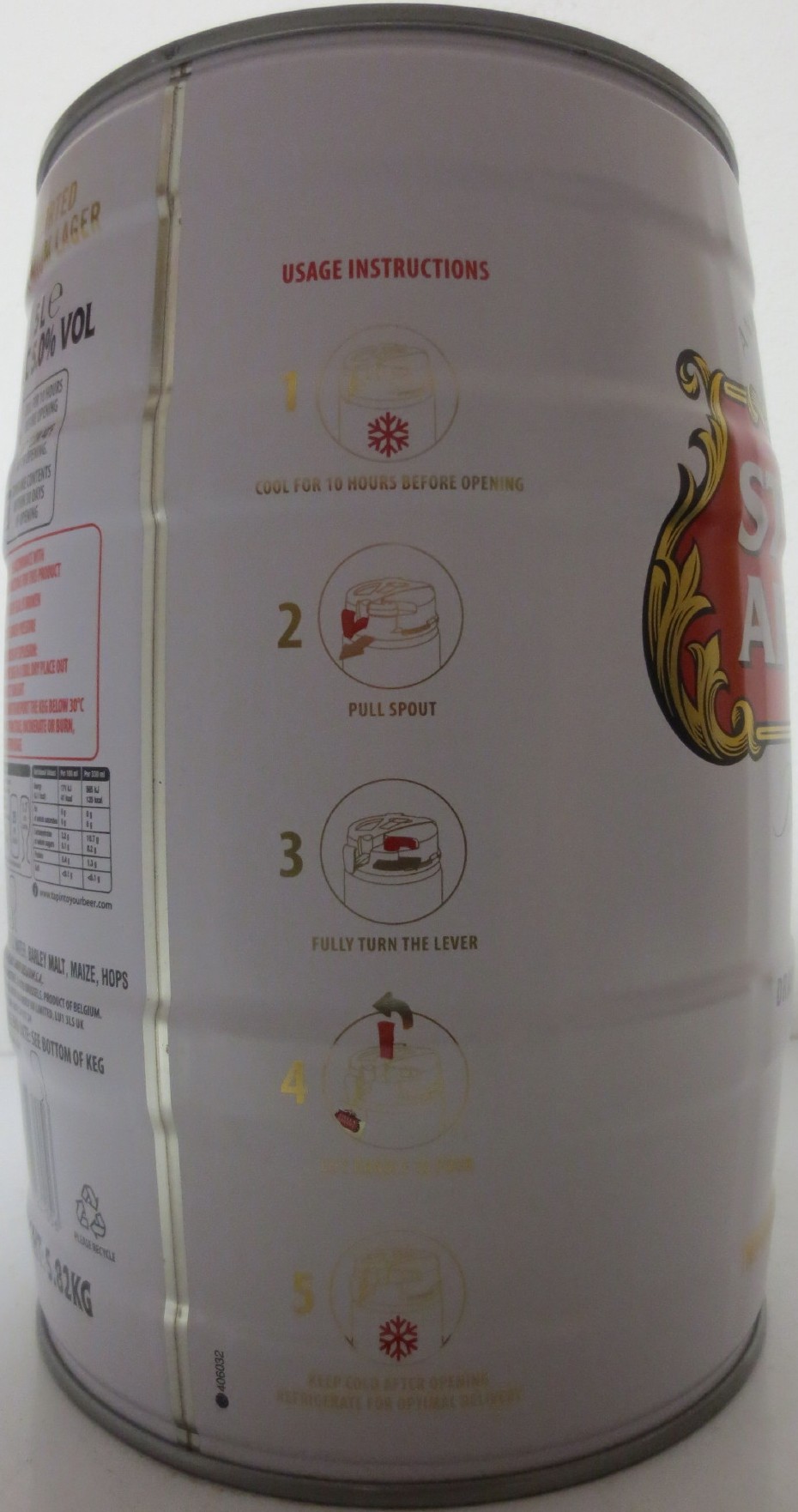 STELLA ARTOIS Belgium DRAUGHT EXPERIENCE (5L) Nr.1