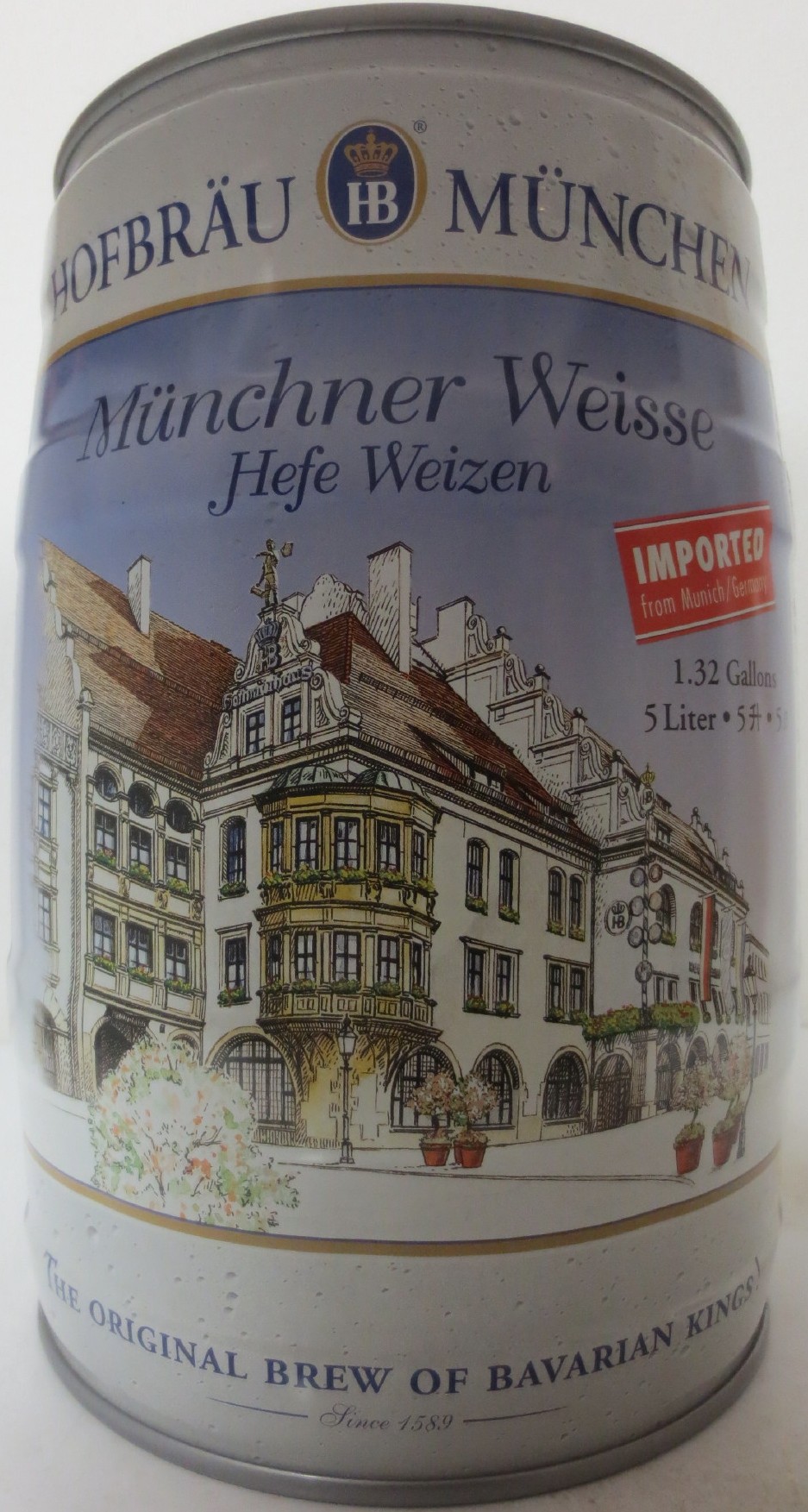 HOFBRÄU MÜNCHEN Münchner Weisse Hefe Weizen IMPORTED (5L) Nr.1