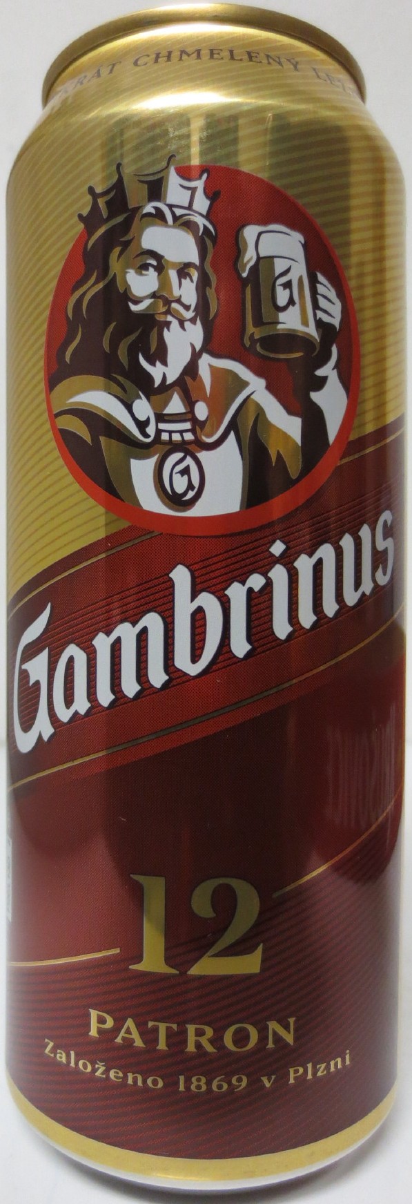 Gambrinus 12 PATRON Založeno 1869 v Plzni (SK) (50cl) (B/O) č.1