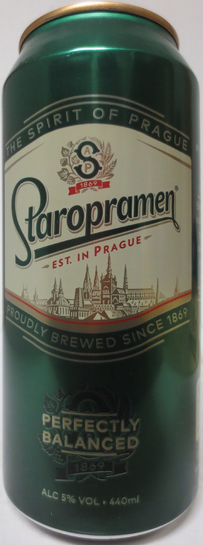 Staropramen EST. IN PRAGUE PERFECTLY BALANCED (UK) (44cl) (B/O) č.1