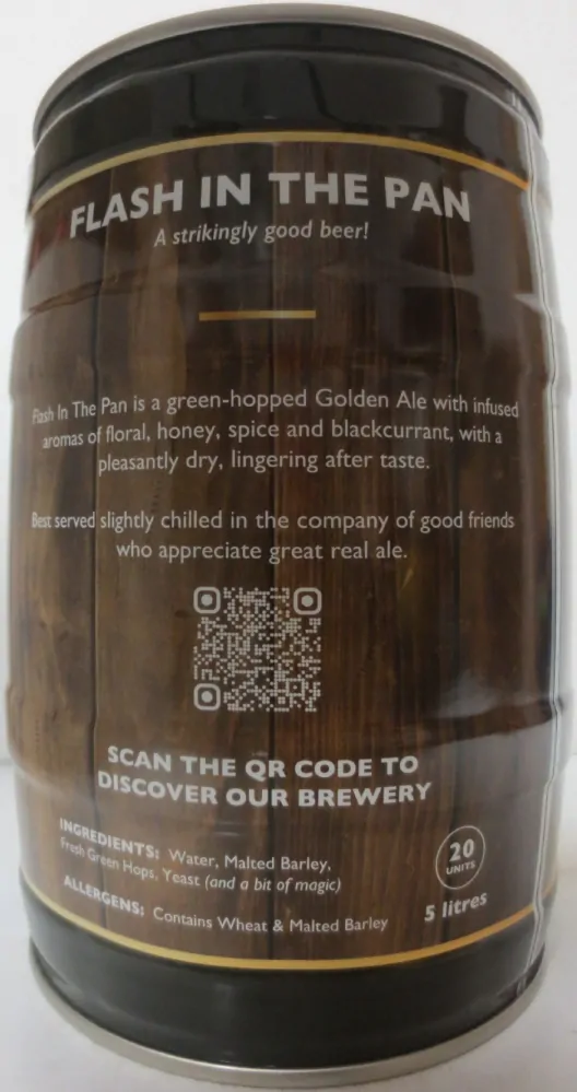 MUSKET BREWERY FLASH IN THE PAN KENTISH GREEN-HOPPED ALE (5L) Nr.1