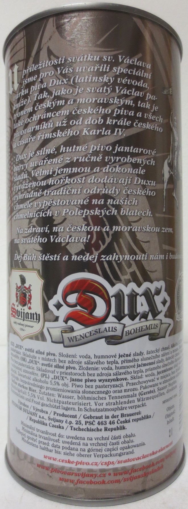 Svijany Dux SVĚTLÉ SILNÉ PIVO (200cl) č.1