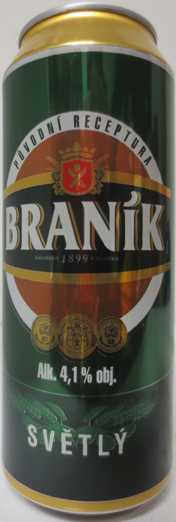 BRANÍK Alk. 4,1% obj. SVĚTLÝ (CZ) (50cl) (B/O) č.2