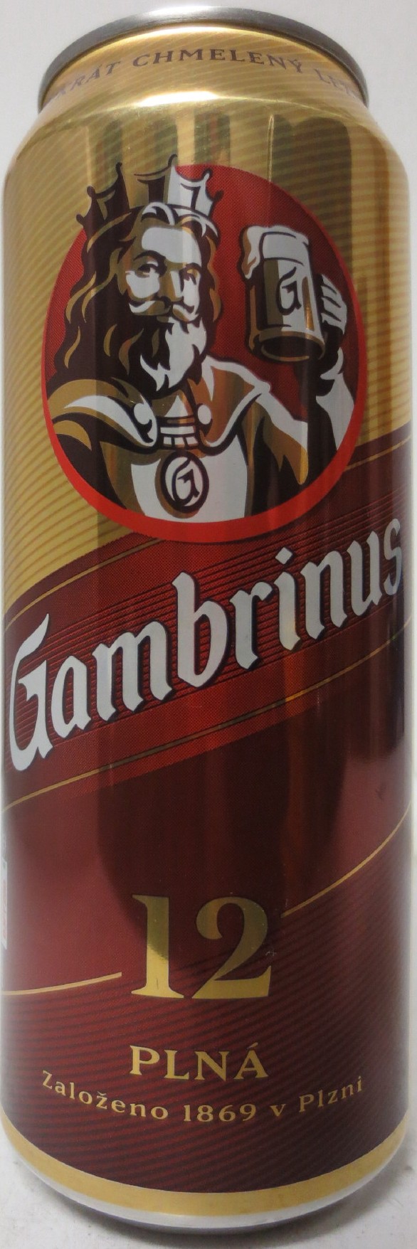 Gambrinus 12 PATRON Založeno 1869 v Plzni (SK) (50cl) (B/O) č.2
