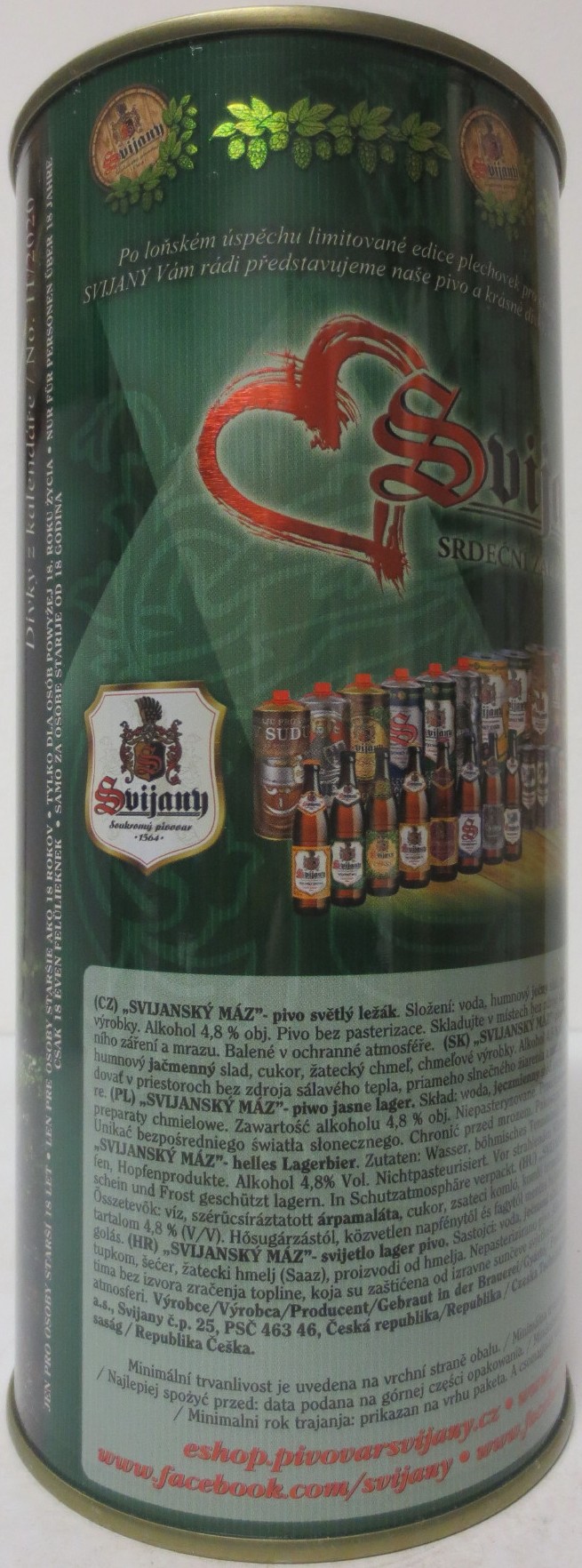 Svijany SVIJANSKÝ MÁZ dívky z kalendáře -No. 011/2020 (200cl)