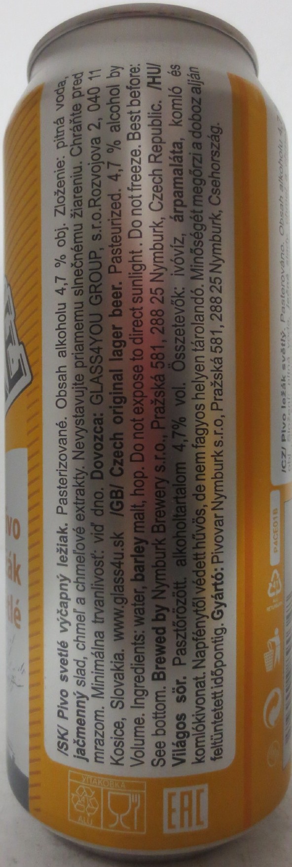 POSTŘIŽINSKÉ Pivo ležák světlé (CZ) (50cl) (B/O) č.5