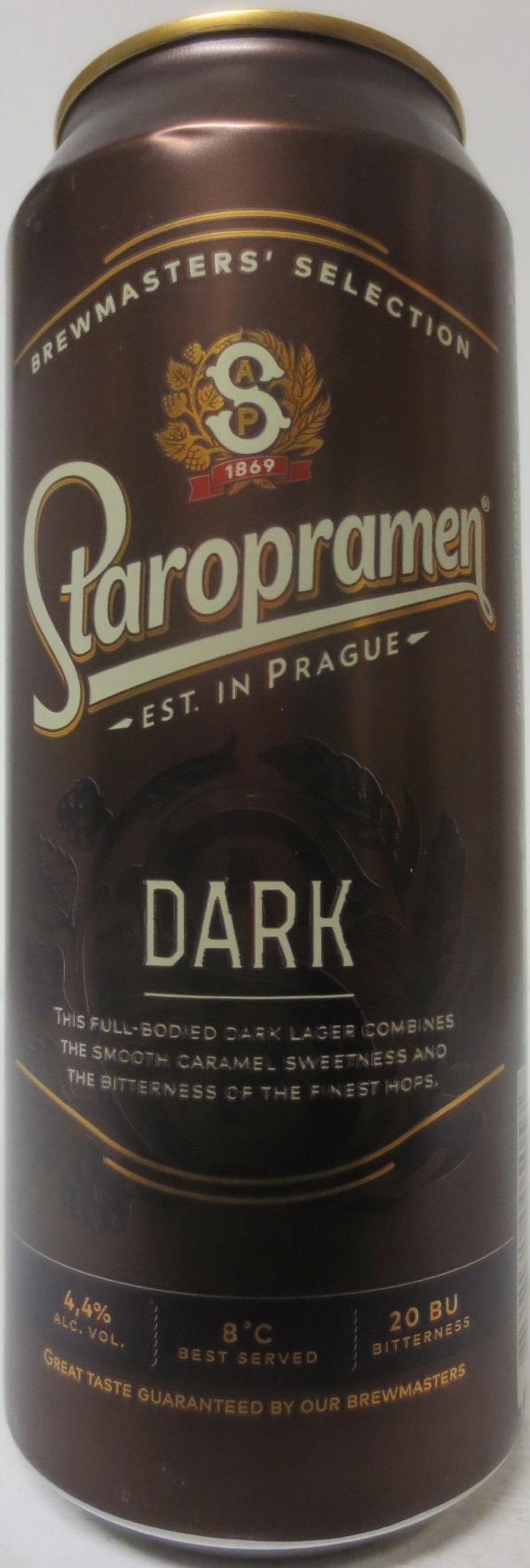 Staropramen EST. IN PRAGUE Dark (H) (50cl) (B/O) č.3