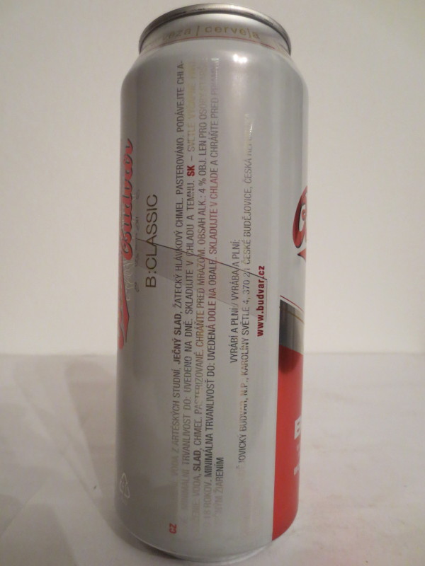 Budweiser Budvar B:CLASSIC světlé výčepní pivo (50cl) (B/O)