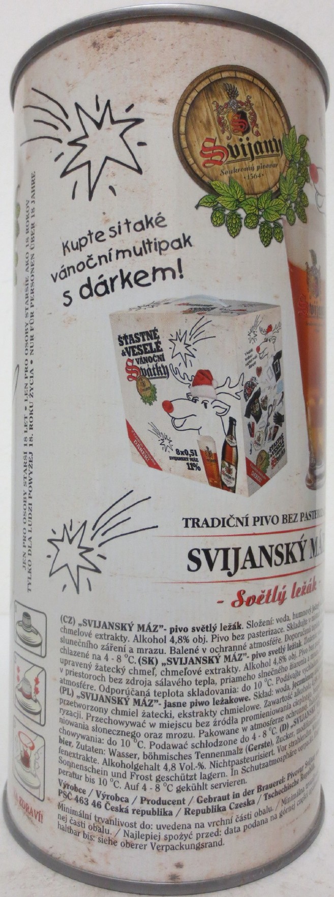 Svijany SVIJANSKÝ MÁZ ŠŤASTNÉ & A VESELÉ VÁNOČNÍ Svátky (200cl) č.1