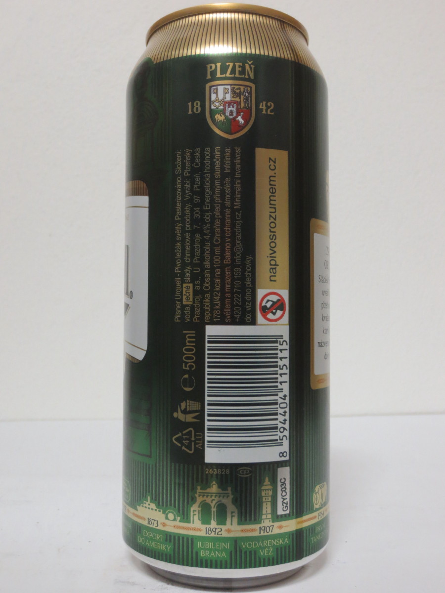 Pilsner Urquell 175 let - série 2017 - 1842 ZROZENÍ ORIGINÁLU (50cl) (B/O)
