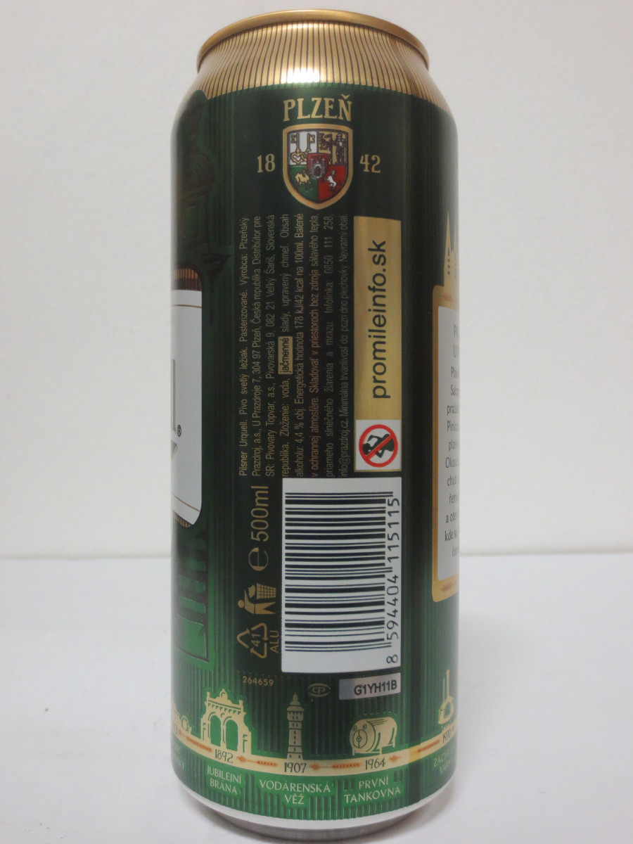 Pilsner Urquell 175 let - série 2017 - 1843 PRAZDROJ U PINKASŮ (50cl) (B/O)