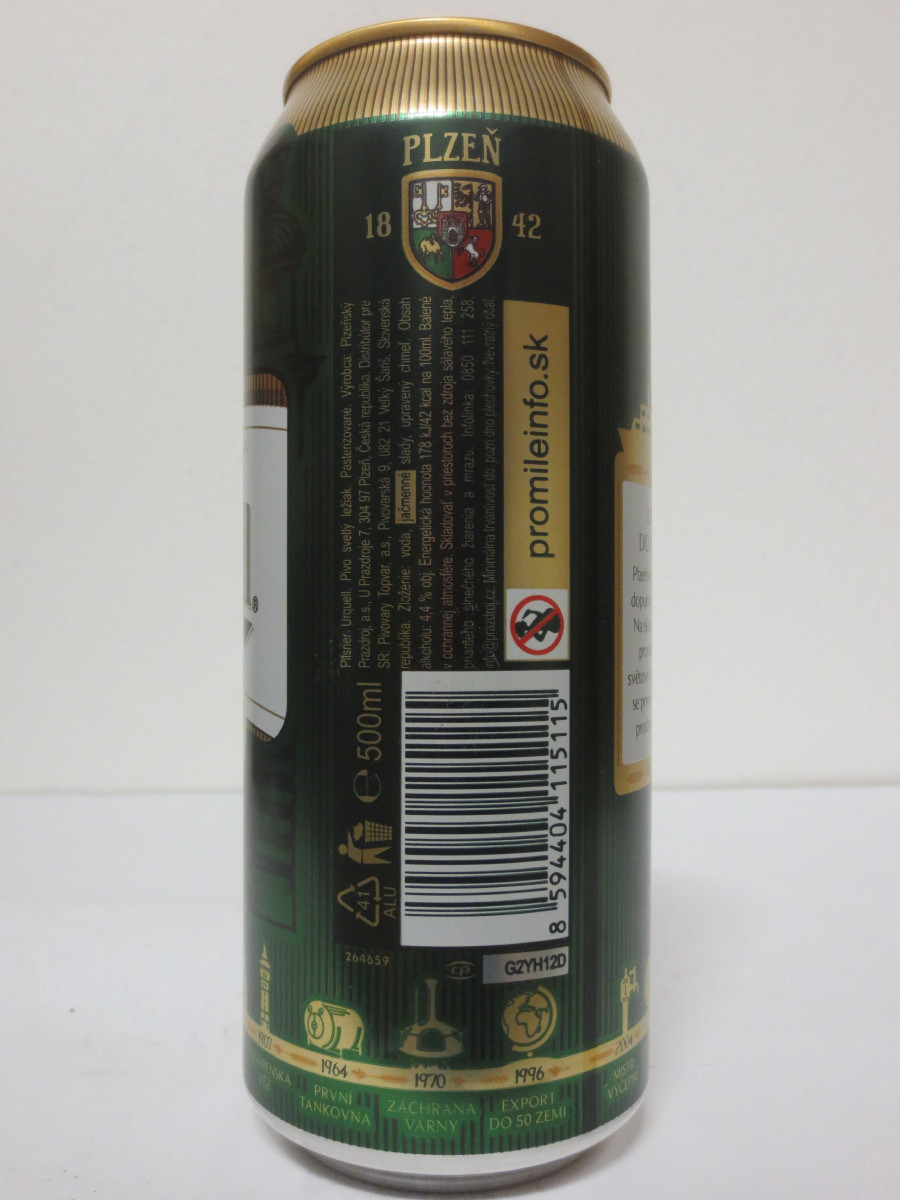 Pilsner Urquell 175 let - série 2017 - 1873 EXPORT DO AMERIKY (50cl) (B/O)