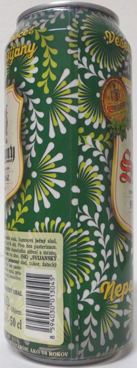 Svijany SVIJANSKÝ MÁZ Nepasterizované Veselé Velikonoce (50cl) (B/O) zelené