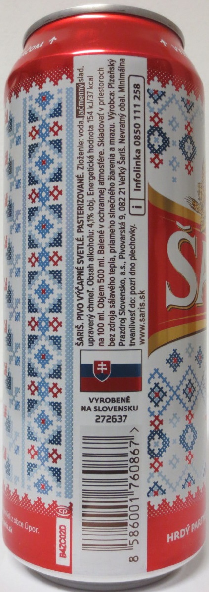 ŠARIŠ 10% (50cl) (B/O)