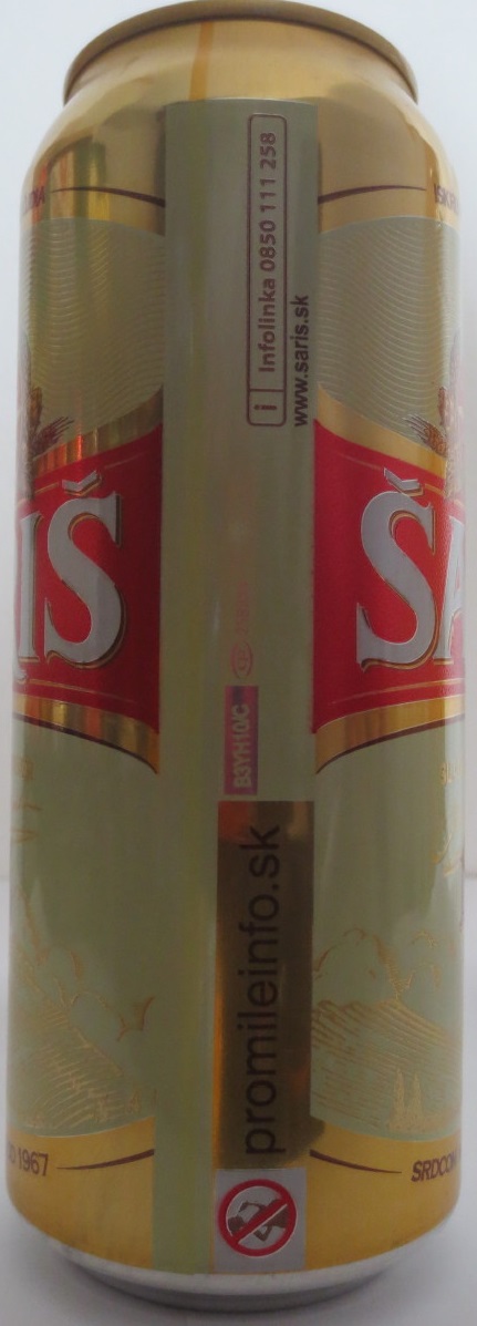 ŠARIŠ 12% ZLATÁ (50cl) (B/O) č.1