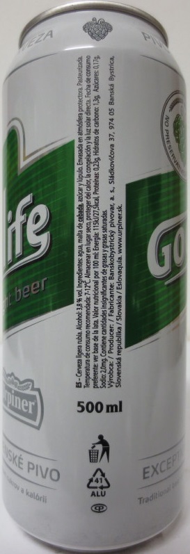 Urpiner Good life light beer (50cl)