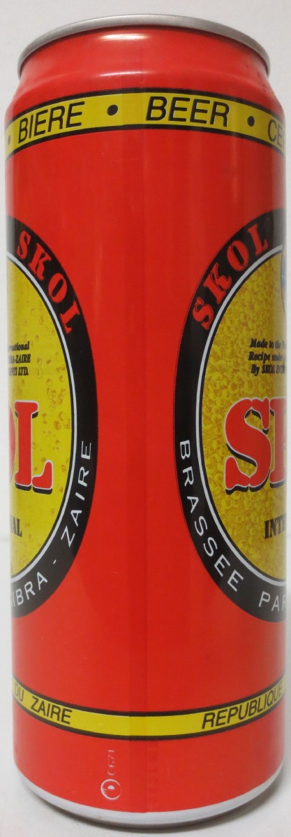 ZAIRE-SKOL INTERNATIONAL BEER (50cl) (AL) (B/O)