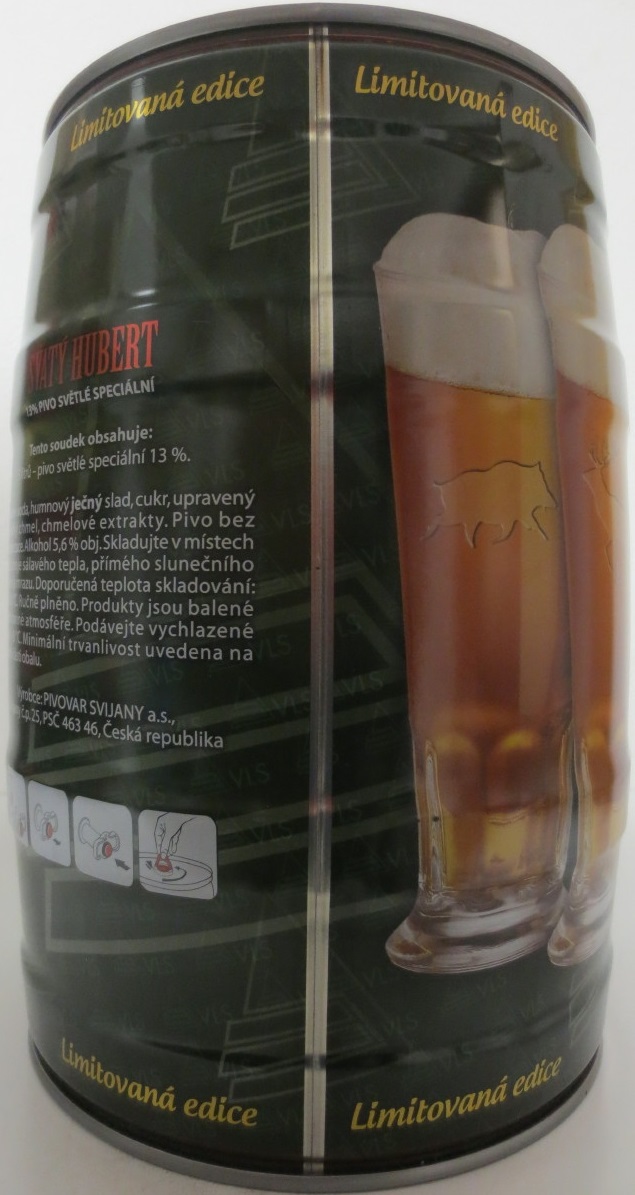 Svijany SVATÝ HUBERT Speciální světlé pivo 13% (5L) č.1 