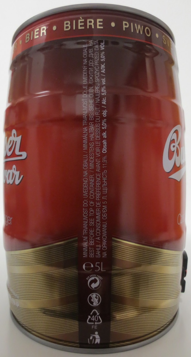 Budweiser Budvar Czech Imported Lager (5L) č.4