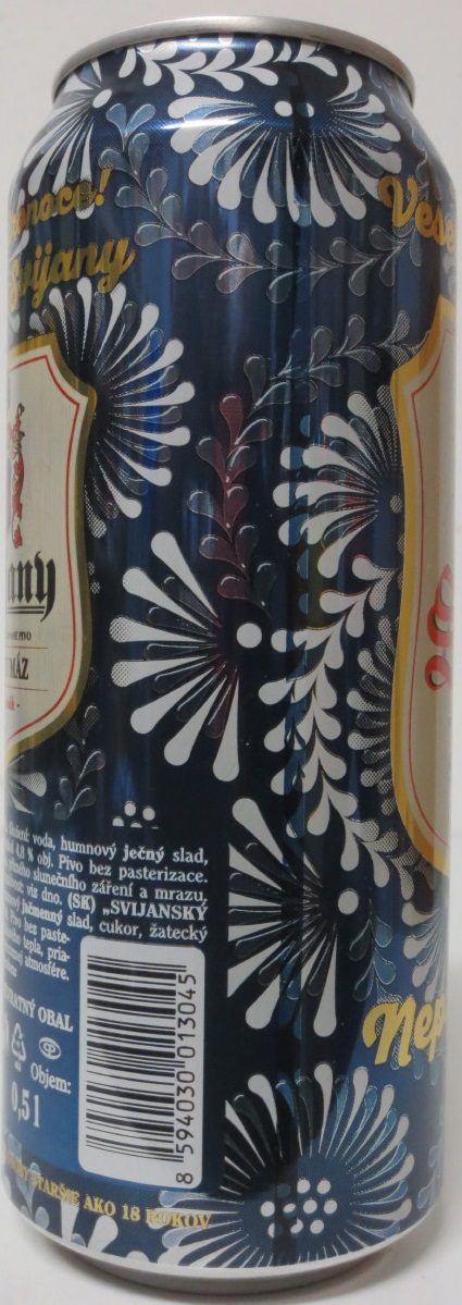 Svijany Nepasterizované Veselé Velikonoce (50cl) (B/O) modrá