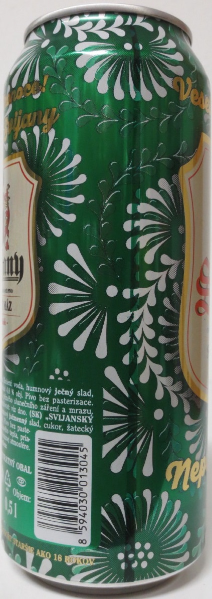 Svijany Nepasterizované Veselé Velikonoce (50cl) (B/O) zelená