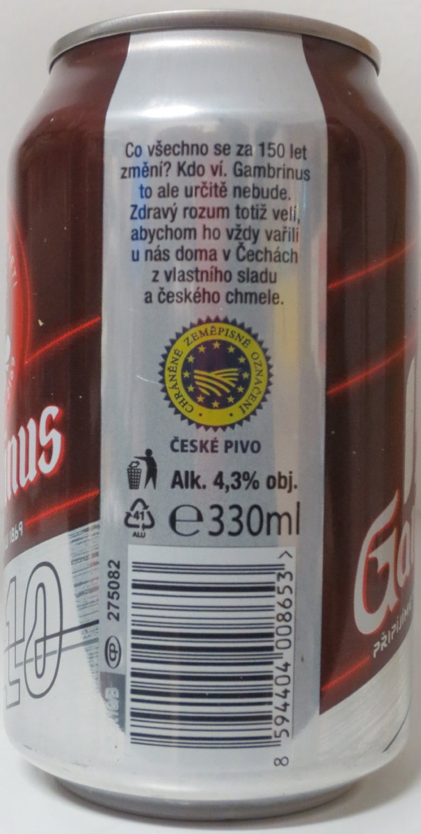 Gambrinus ORIGINÁL 10 150 (33cl) (B/O)