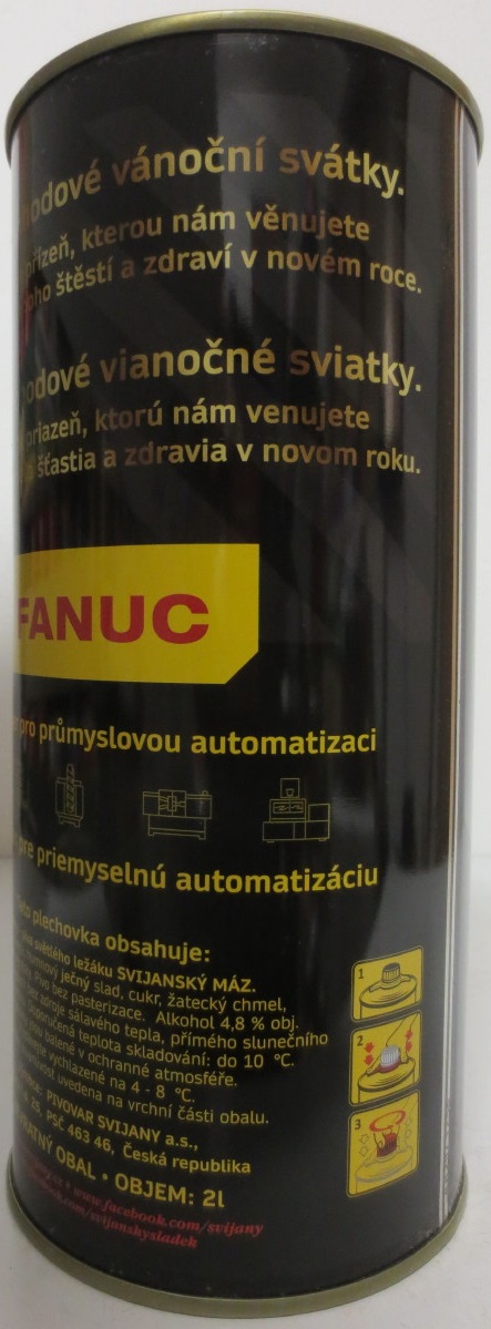 Svijany SVIJANSKÝ MÁZ FANUC Přejeme Vám šťastné a veselé Prajeme Vám šťastné a veselé (200cl) č.1