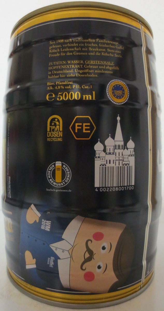 Gaffel kölsch WM2018 (5L) Nr.1