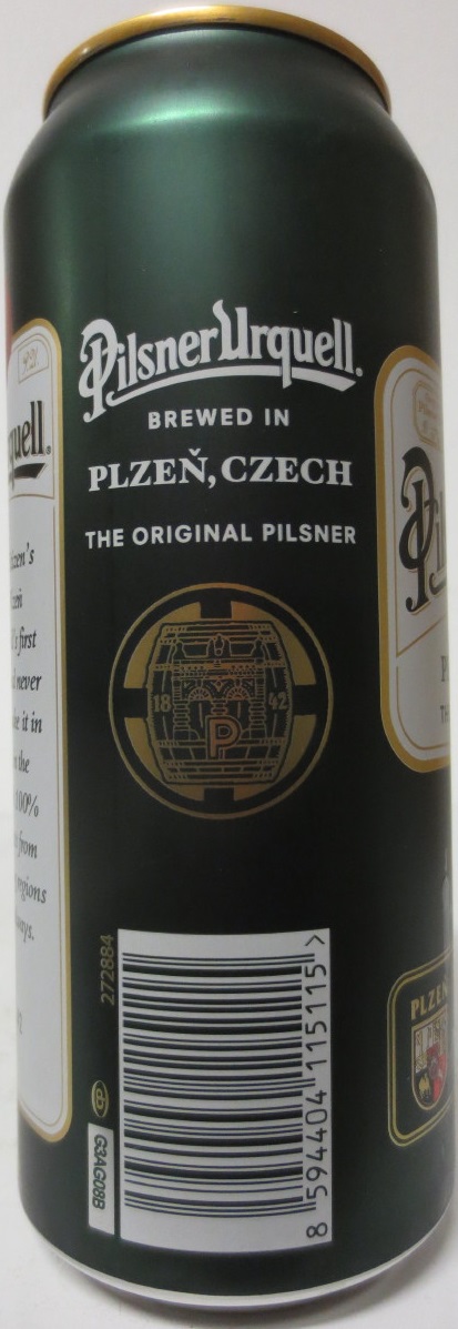Pilsner Urquell BREWED IN PLZEŇ,CZECH THE ORIGINAL PILSNER IMPORTED (50cl) (B/O) č.2