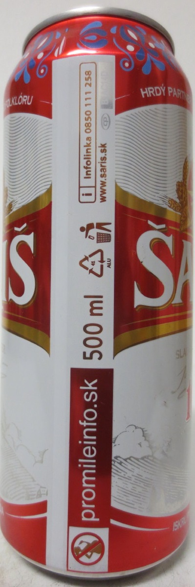 ŠARIŠ 10% (50cl) (B/O) č.3