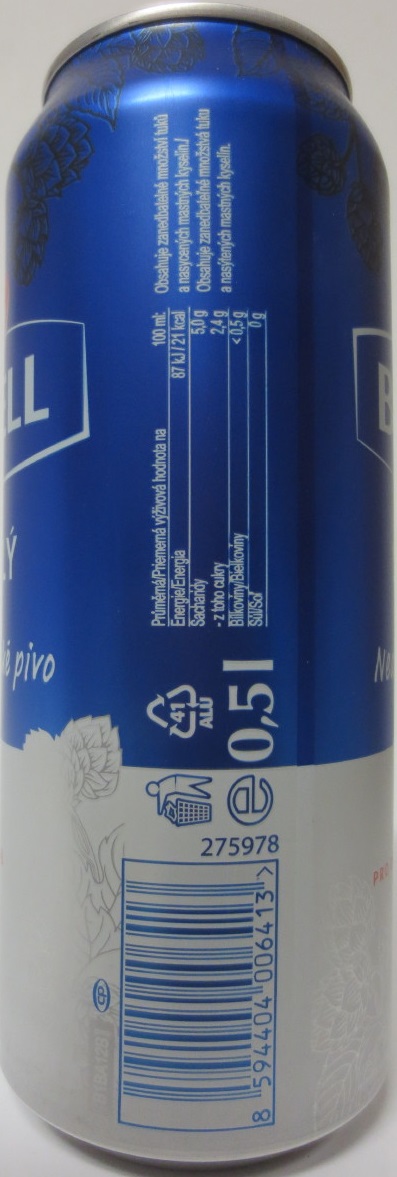 BIRELL SVĚTLÝ Nealkoholické pivo (50cl) (B/O) č.1