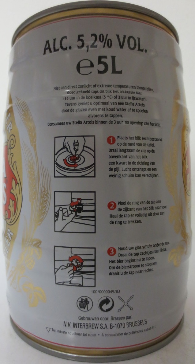 STELLA ARTOIS LEUVEN (5L) Nr.1